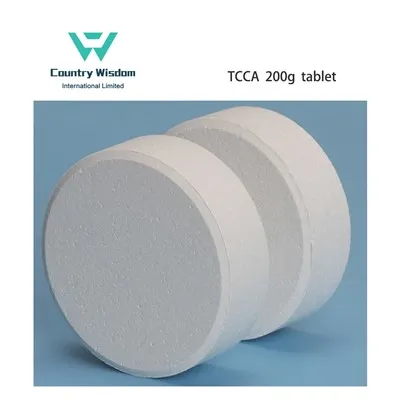 TCCA 90% 200g เม็ดยาฆ่าเชื้อบำบัดน้ำสระว่ายน้ำ