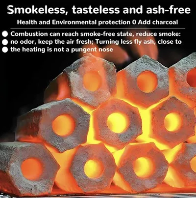 ถ่านไม้ในครัวเรือนถ่านทำความร้อนไร้ควันถ่านผลไม้ที่มีอุณหภูมิสูง